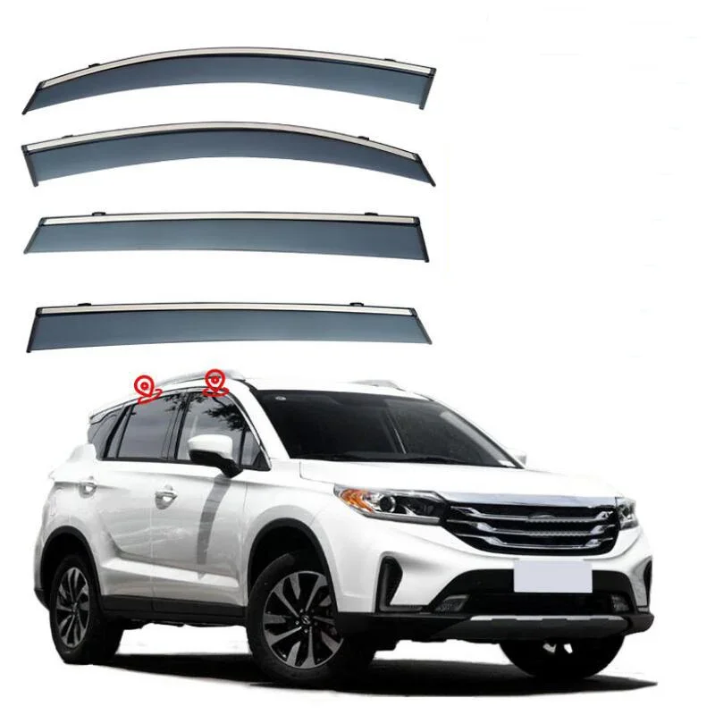 

Car Window Visor Rain Guard Side Window Deflector Weather Shield For GAC Trumpchi GS4 Plus Coupe 2015 2016 2017 2018 2019 -2021