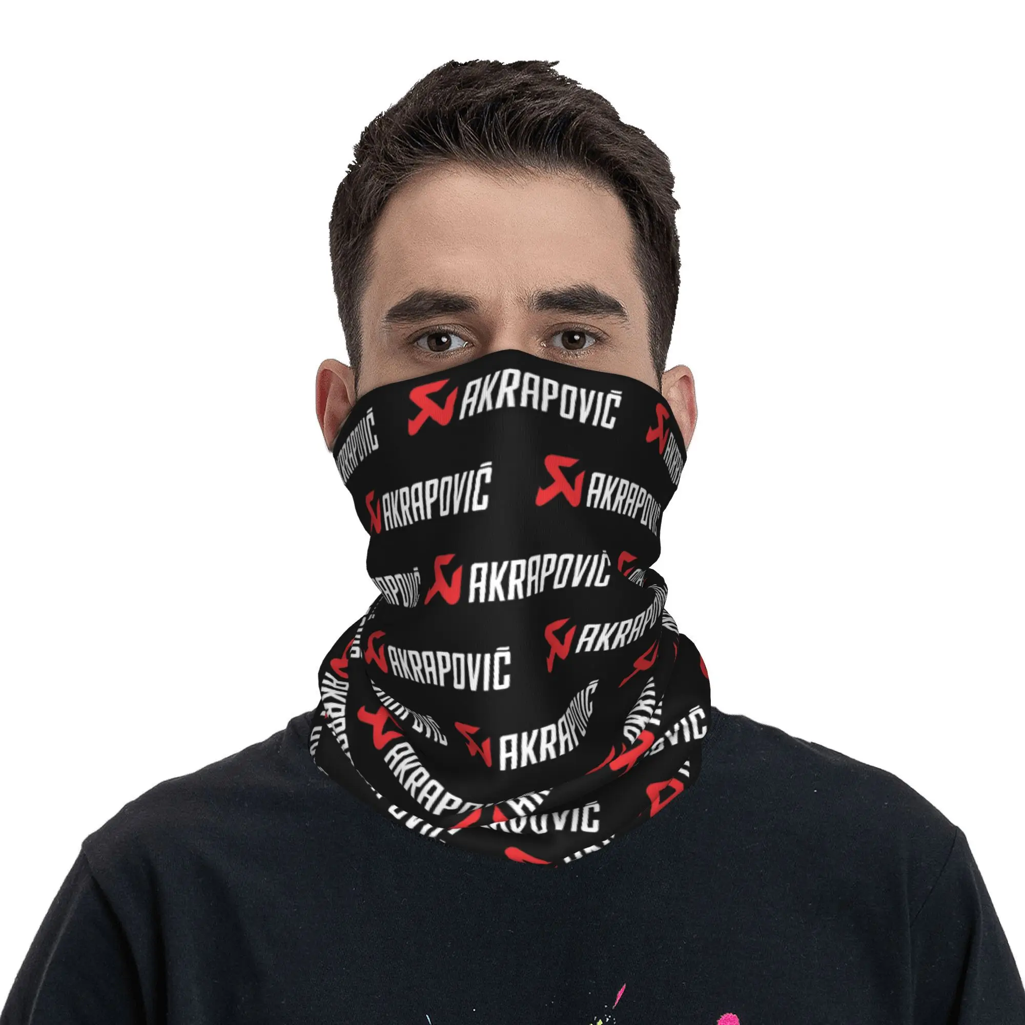 Car Moto Exhaust  Akrapovics  Bandana Neck Gaiter Printed Balaclavas Face Scarf Multiuse Headband Fishing Men Adult Breathable