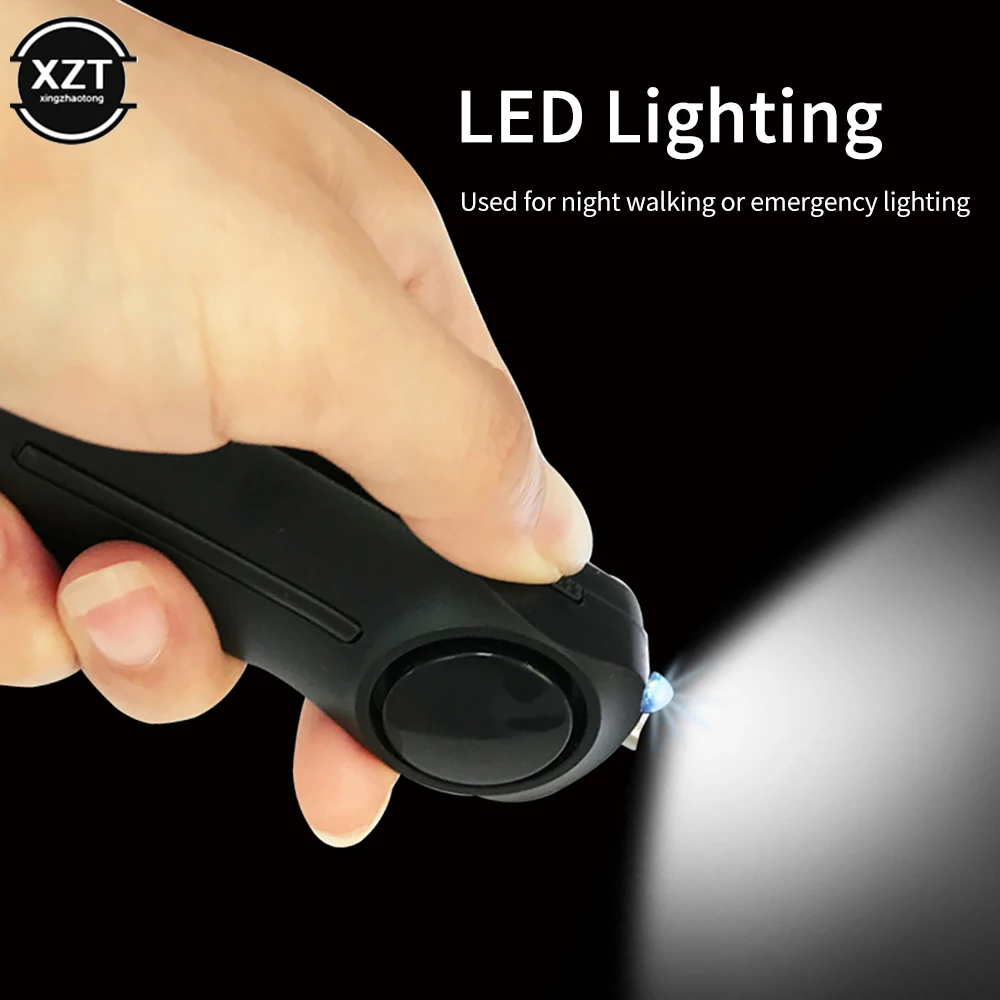 Self Defense Alarm 130db LED Anti-wolf Child Women Security Protect Alert Personal Safety Scream Loud Emergency Alarm Keychain