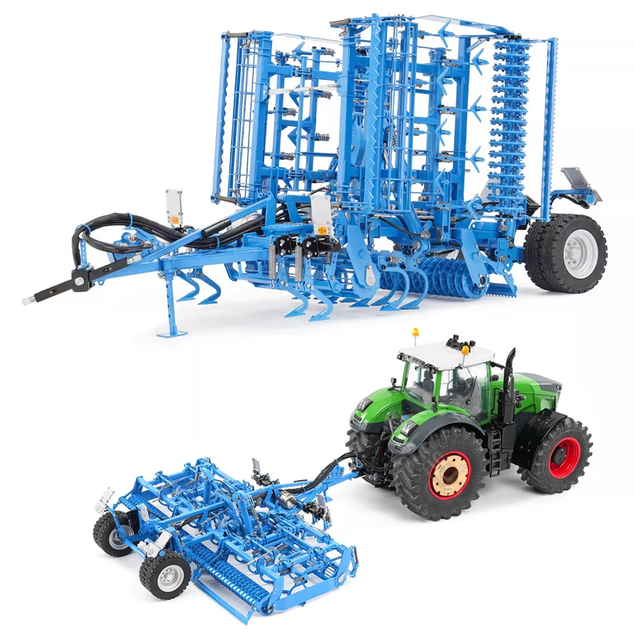 

Гидравлический плуг LESU, металлический радиоуправляемый трактор 1/14, сеялка Kompaktomat K500, подходит для AOUE 1050, модель трактора с дистанционным управлением, игрушка