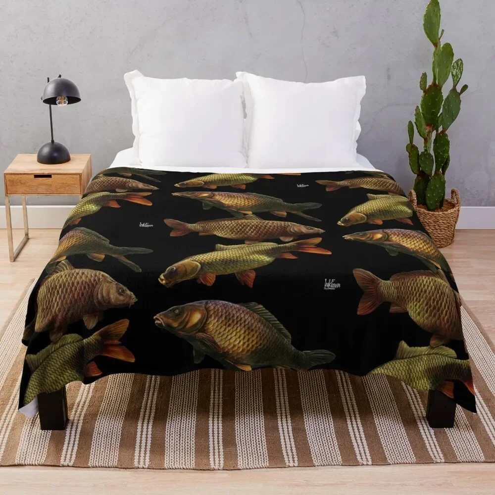 Carp gang 3 Throw Blanket Luxury Designer Hairy Giant Sofa Blankets