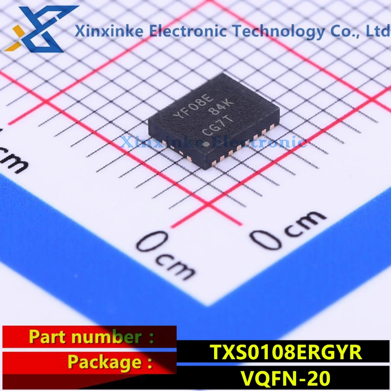 

TXS0108ERGYR YF08E VQFN-20 Translation - Voltage Levels 8B Bi-directional Level Translator Logic ICs Brand New Original