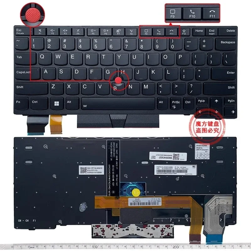 New US Keyboard For Lenovo Thinkpad X13 Gen1 L13 Yoga Gen2 L14 Gen3 GEN4 TP00131A Keyboard