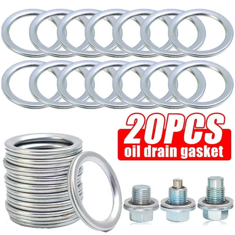 OE Standard Car Oil Pan Drain Plug Gasket 12157-10010 Iron Seal Washer for Toyota Lexus Subaru Replaceable Engine Auto Parts