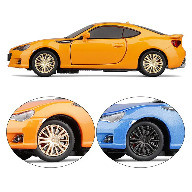 1:32 SUBARU BRZ Car Model Alloy Car Die Cast Toy Car Model Pull Back Children\'s Toy Collectibles Birthday Gift Free Shipping F12