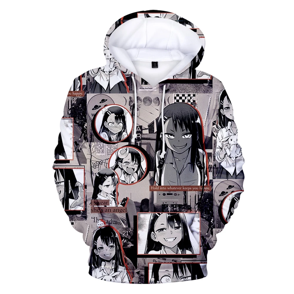 Sweat-shirt à capuche pour homme et fille, vêtement Streetwear, Harajuku, inspiré du dessin animé "not Toy with Me Miss Nagatoro", collection 2022