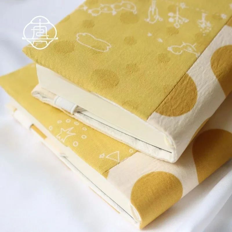 【Egg Yolk Duck】Original Handmade Notebook Covers Protector Book Sleeve Crafted Fabric Products Diary Cover，in Stock，School