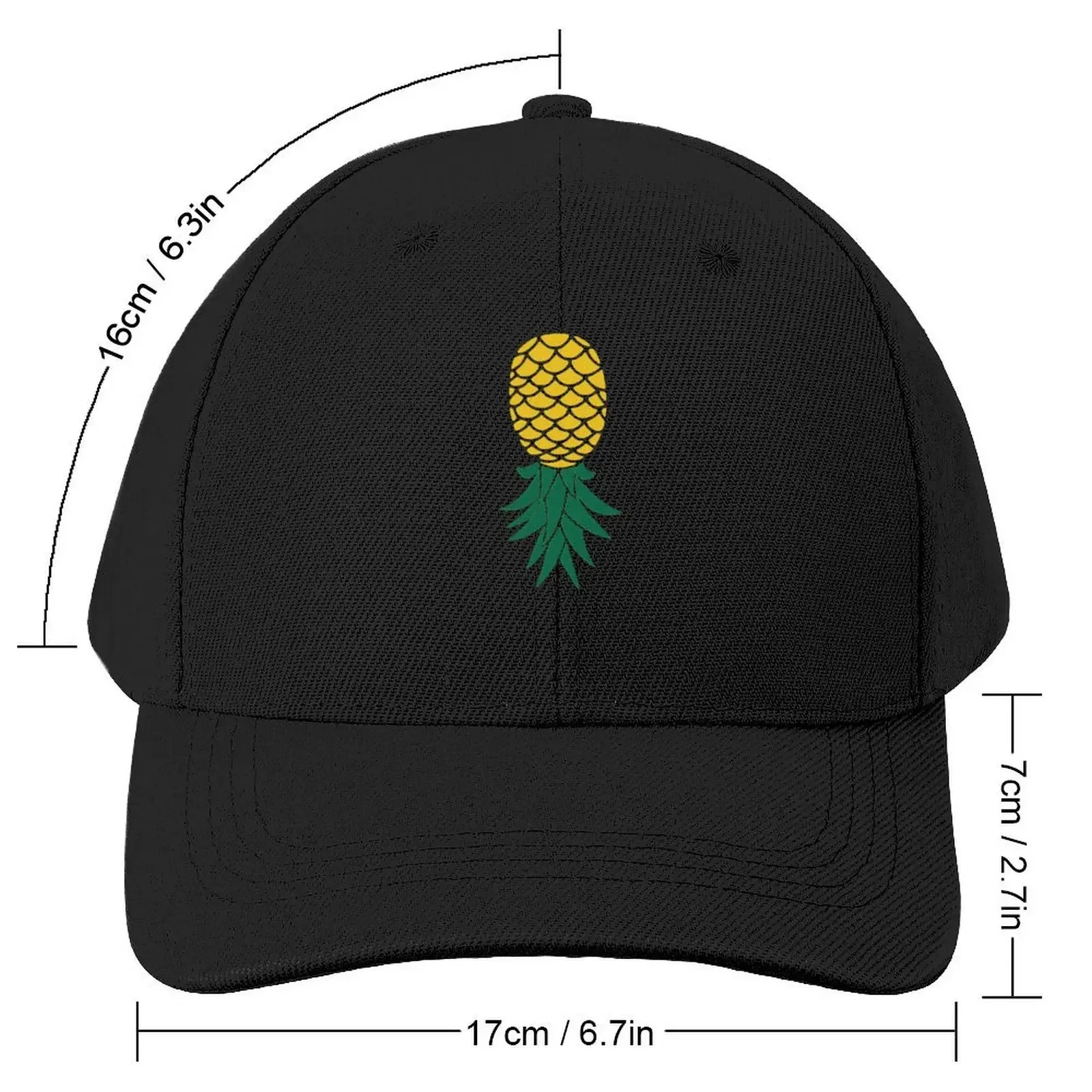 Upside Down Pineapple Shirt Baseball Cap Cosplay Custom Cap Mens Tennis Women's