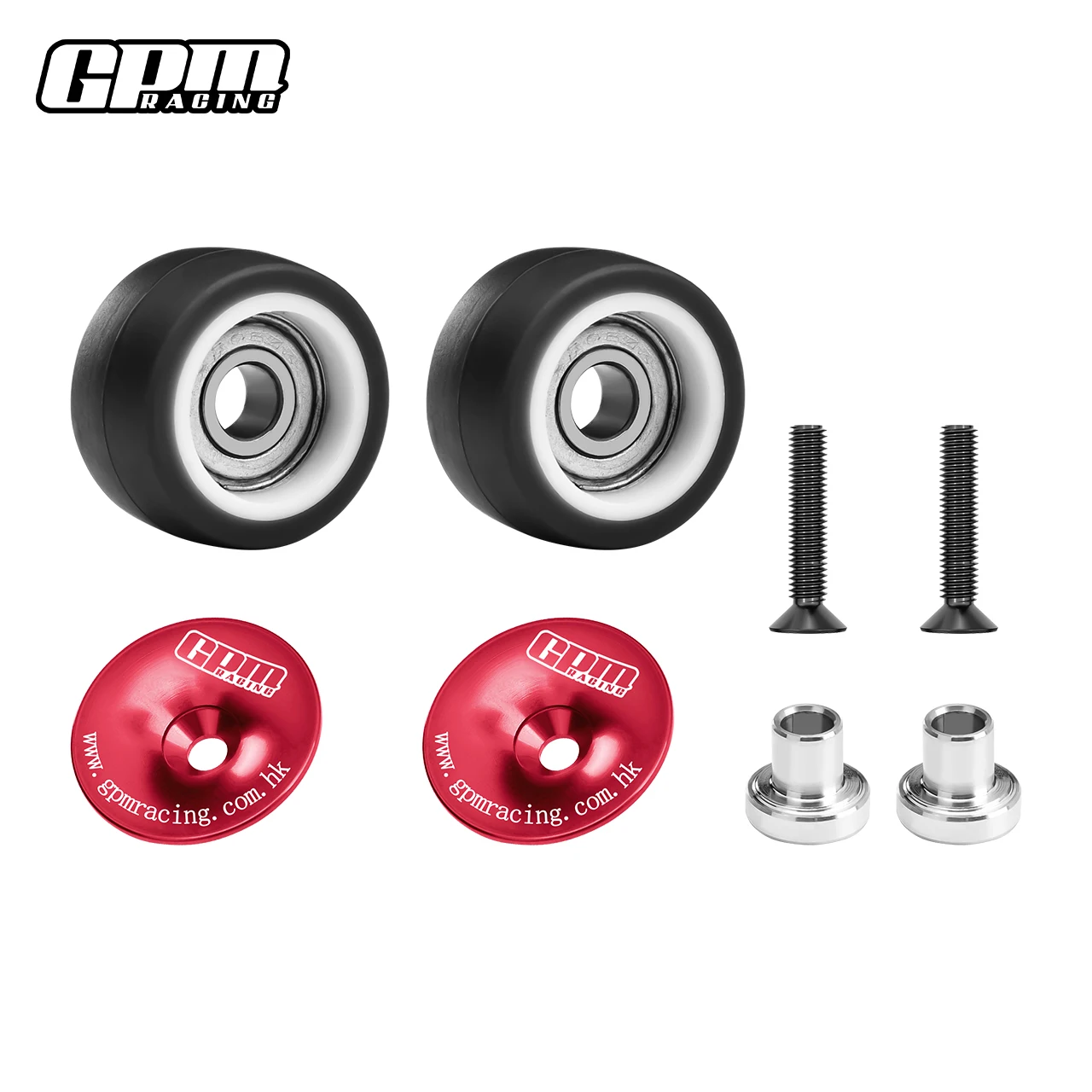 GPM MINI XRT MINI MAXX لـ 7075-T6 ALLOY Wheelie Bar Wheel & Bearing TRAXXAS #4