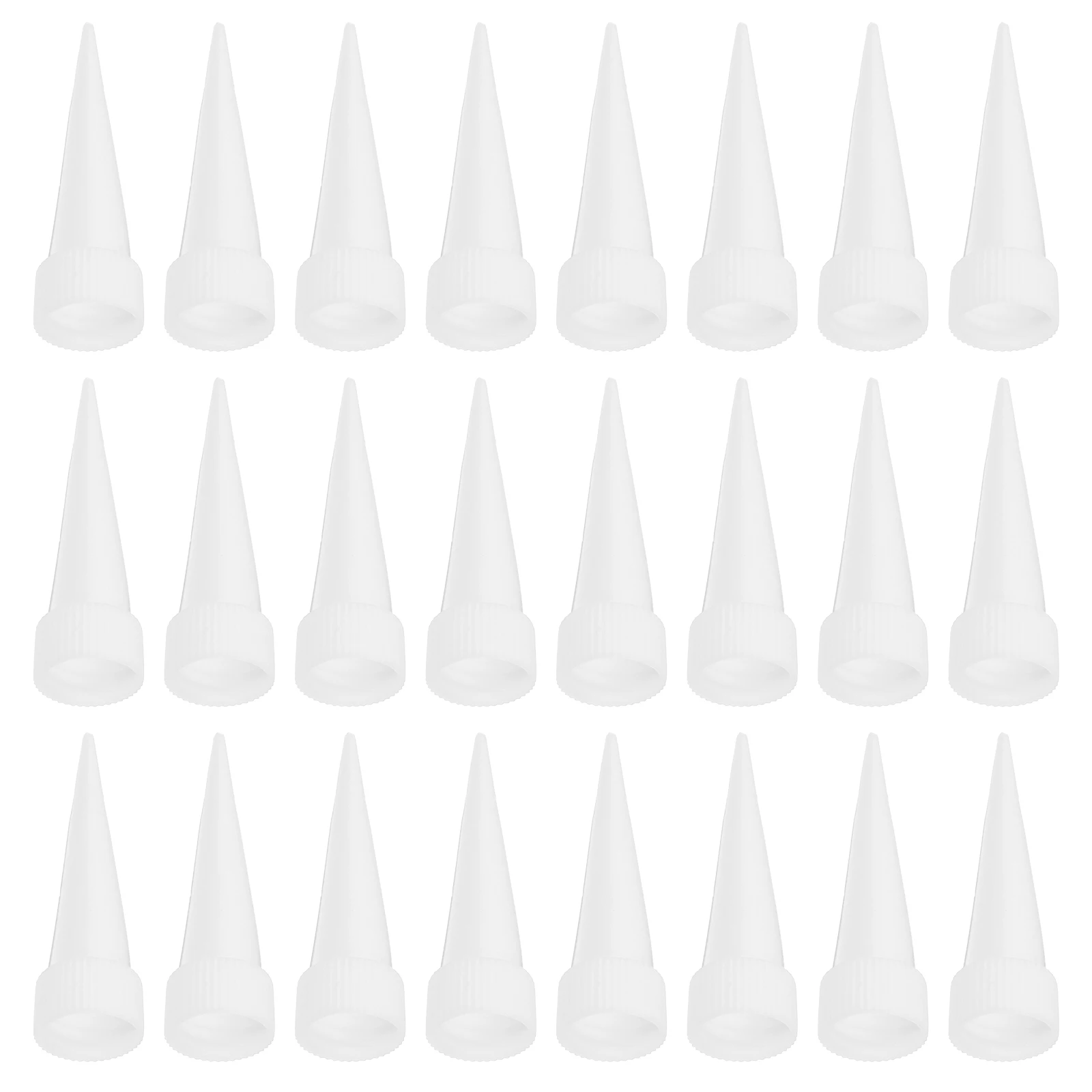 

100pcs White Precision Glue Tips Caulking Nozzle Applicator Tools Soft Cuttable Epoxy Dropper Heads for DIY Crafts