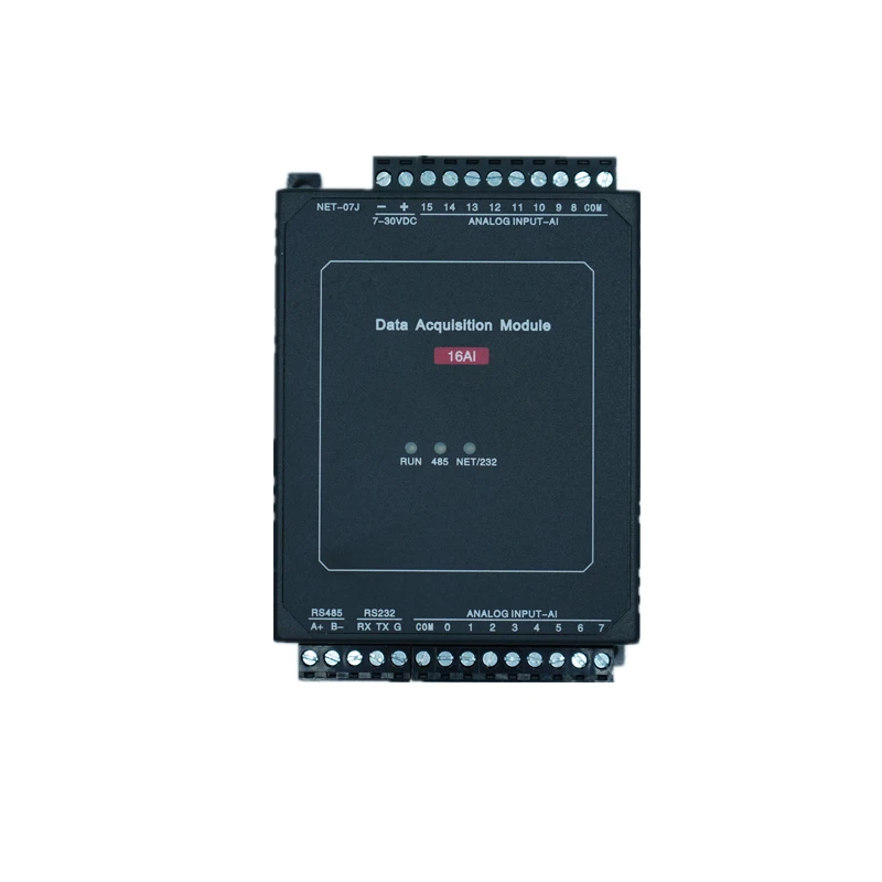 

16AI Analog Input 0-20mA, 4-20mA, 0-10V Compatible Module with 0.1% Precision ADC Acquisition