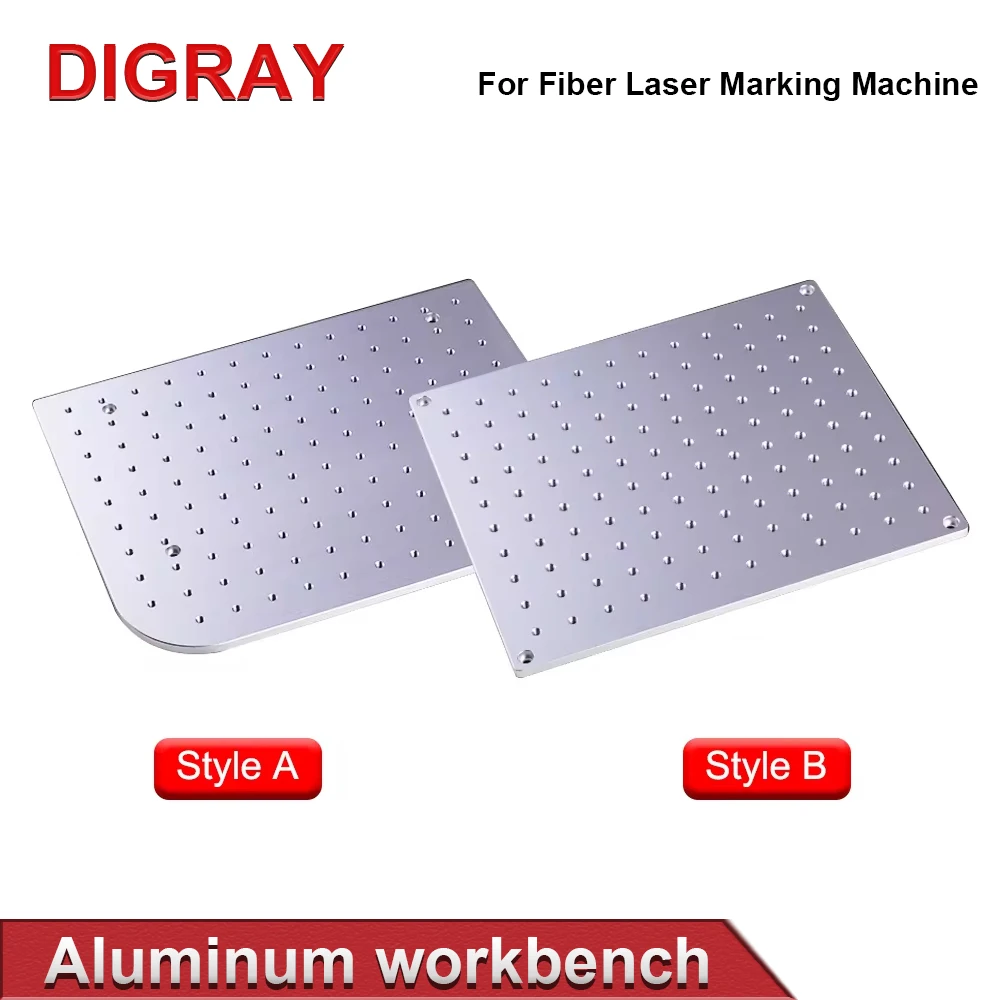 

DIGRAY Aluminum Sheet Working Platform 320*280mm & 350*550mm for Fiber Optic UV CO2 Laser Marking Machine.