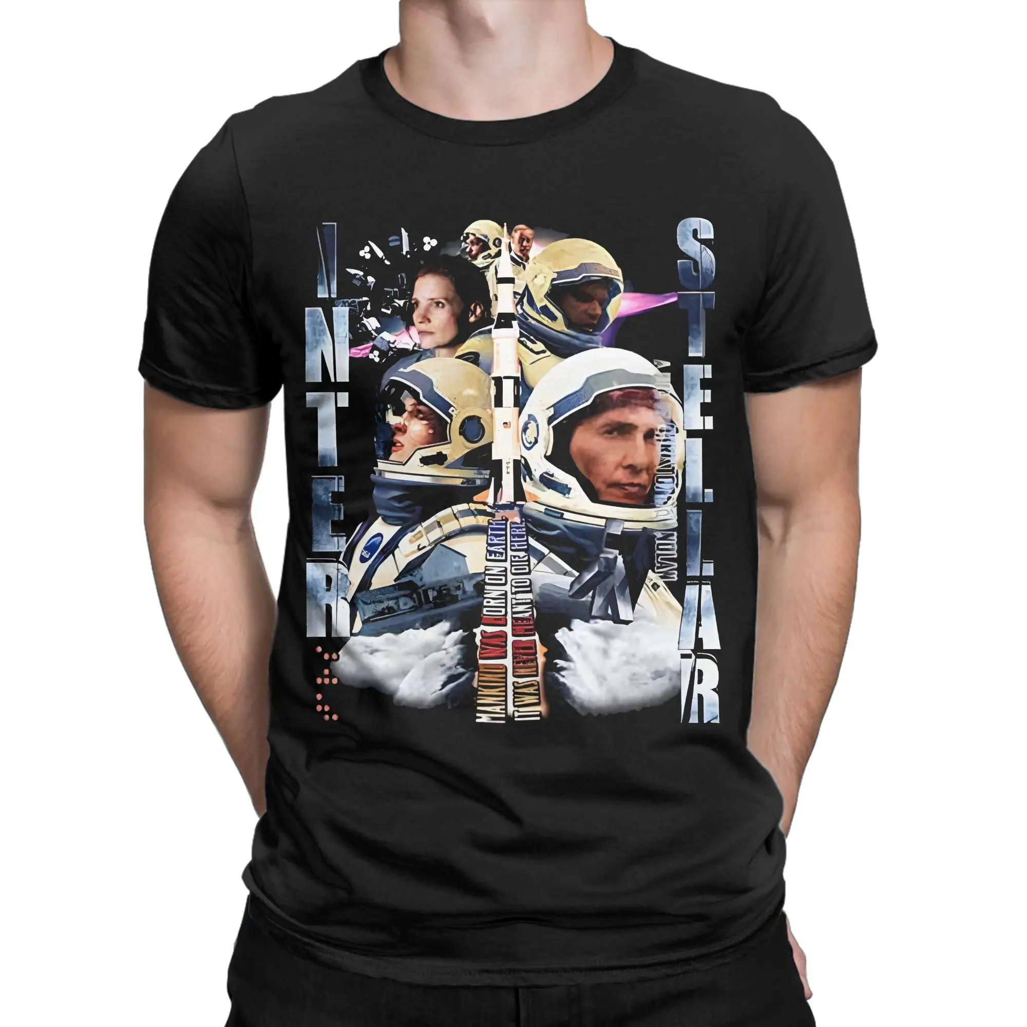 Interstellars Graphic Printing T Shirts Men Women  Cotton  Tee Shirt Clothing