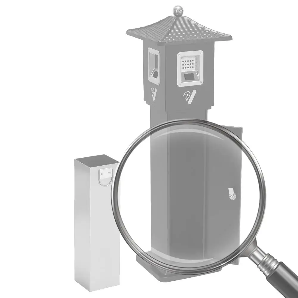 

Standing Cigarette Butt Disposal with Inner Bucket Station Floor Cigarette Bin Metal Vertical Trash Bin Outdoor Ash Collector