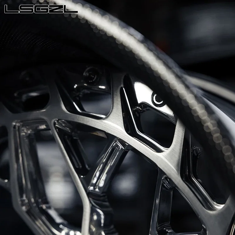 Cerchi forgiati in fibra di carbonio 5x130 5x114.3 cerchi in lega da 17-26 pollici concavi deep dish sport car wheel per Porsche urus