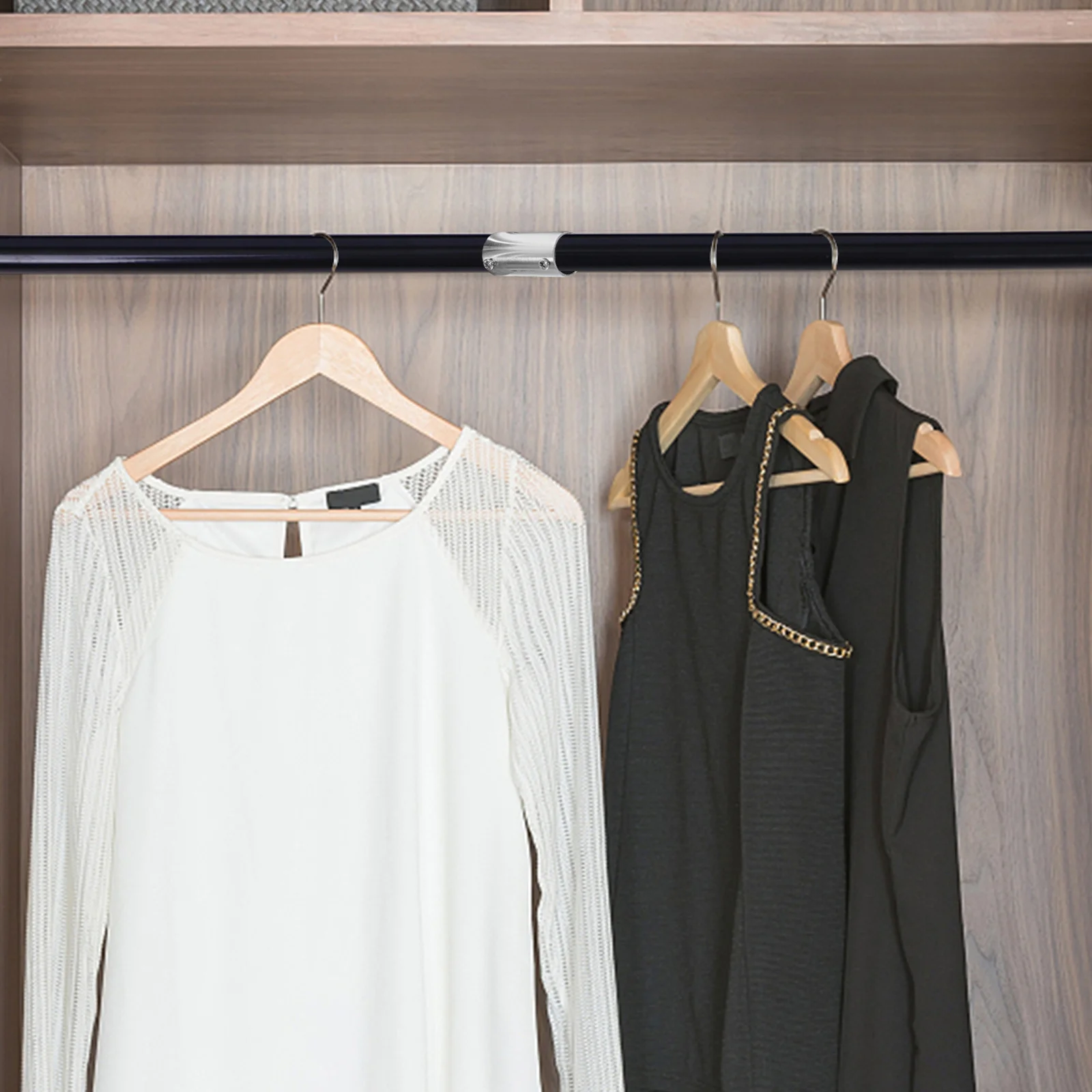 

4Pcs Stainless Steel Straight Pipe Connector Easy Install Hand Rail Tube Connector Handrail Railing Parts Straight Pipe Fitting