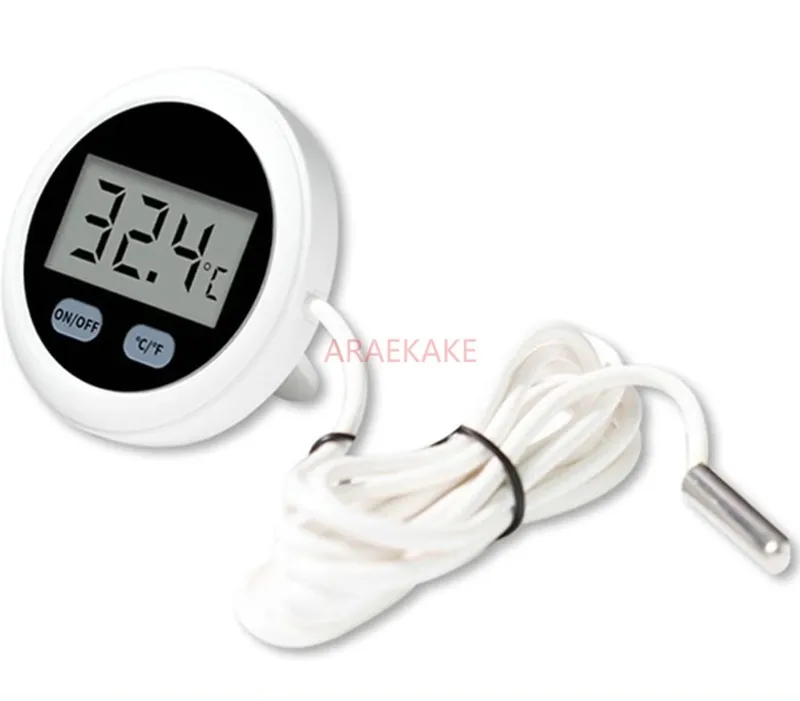 حوض السمك تسلق الحيوانات الأليفة خزان الأسماك ميزان الحرارة الثلاجة ميزان الحرارة الدائري مع مرفق مغناطيسي LCD شاشة عالية الوضوح #2