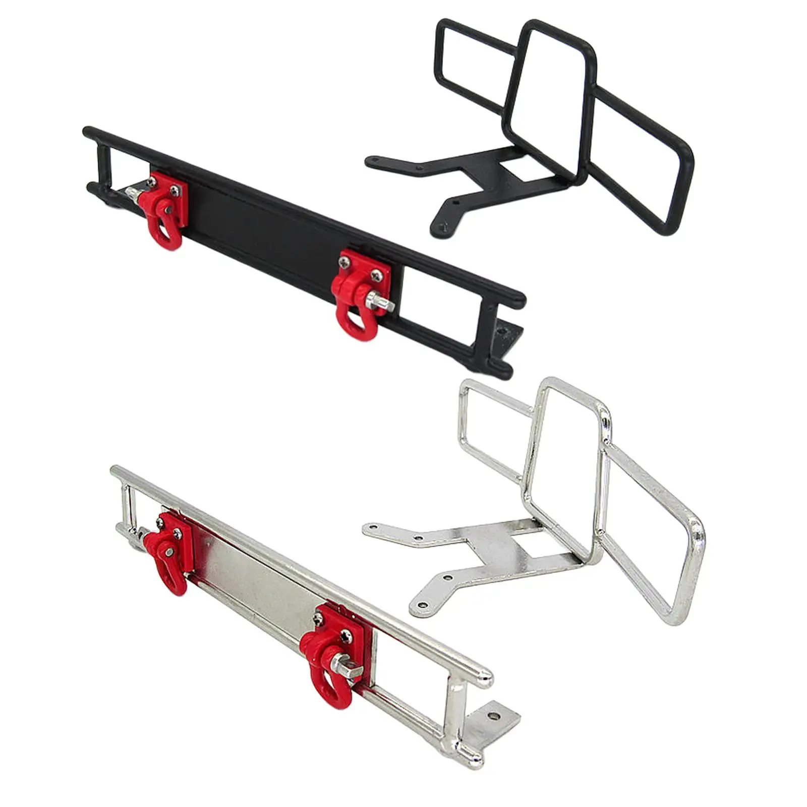 RC Car Front Rear Bumper w/ Hook for WPL D12 1:10 RC Crawler Truck Parts