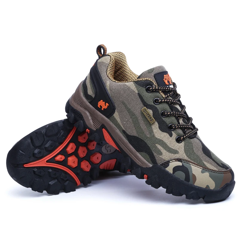 Camouflage Outdoor Camouflage Shoes Men Summer Couple Flat Soft Fashion Hiking Shoes Women Trail Running Shoes Army Green Winter