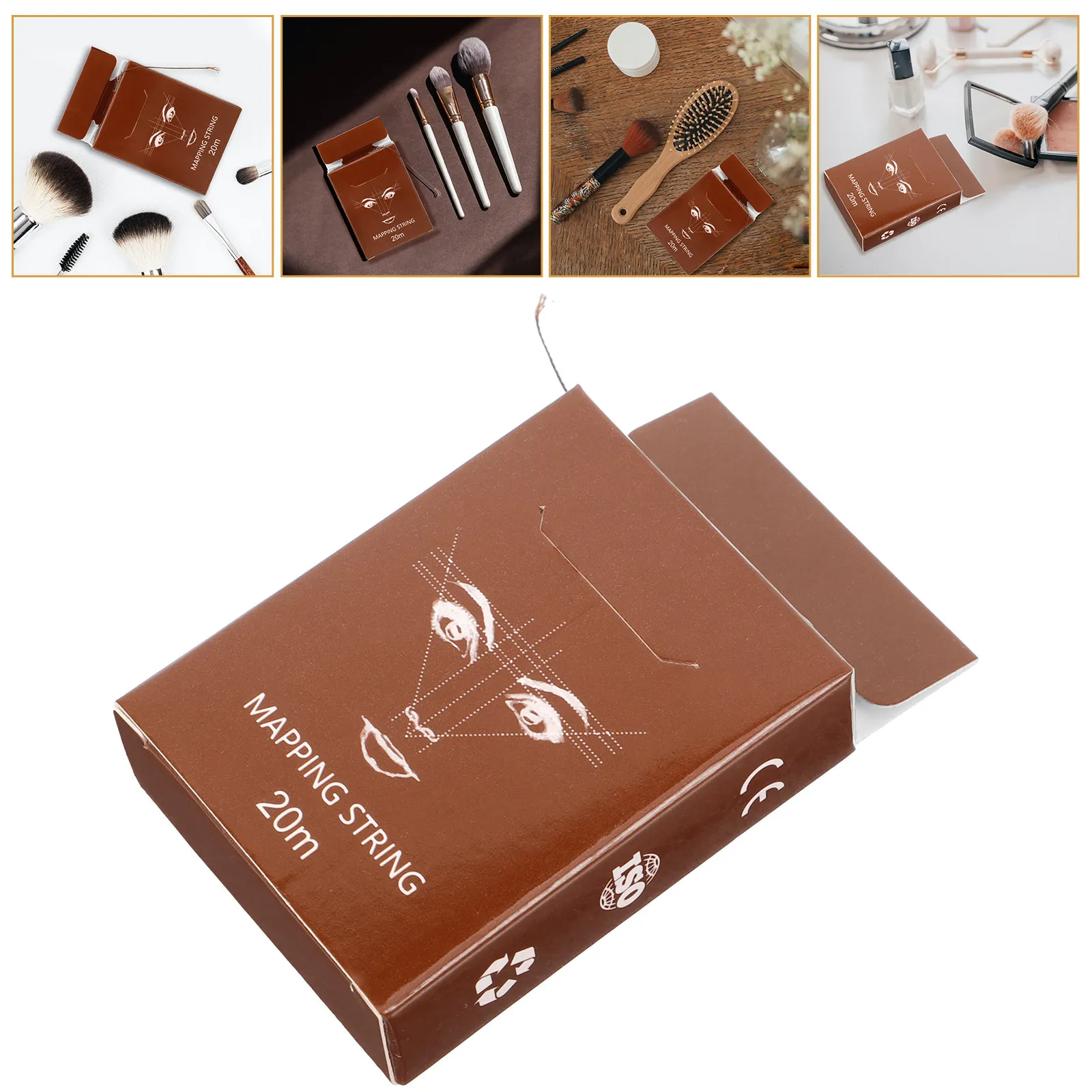 

20M Pre- Mapping String for Eyebrow Tattoo Artists Microblading Professionals Eyebrow Mapping Ruler Drawing Liner Tool