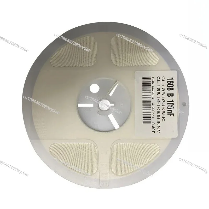 

Керамический SMD-конденсатор X7R MLCC CL10B104KB8NNNC, чип-конденсатор для печатных плат, электронные компоненты, высокочастотный, стабильный