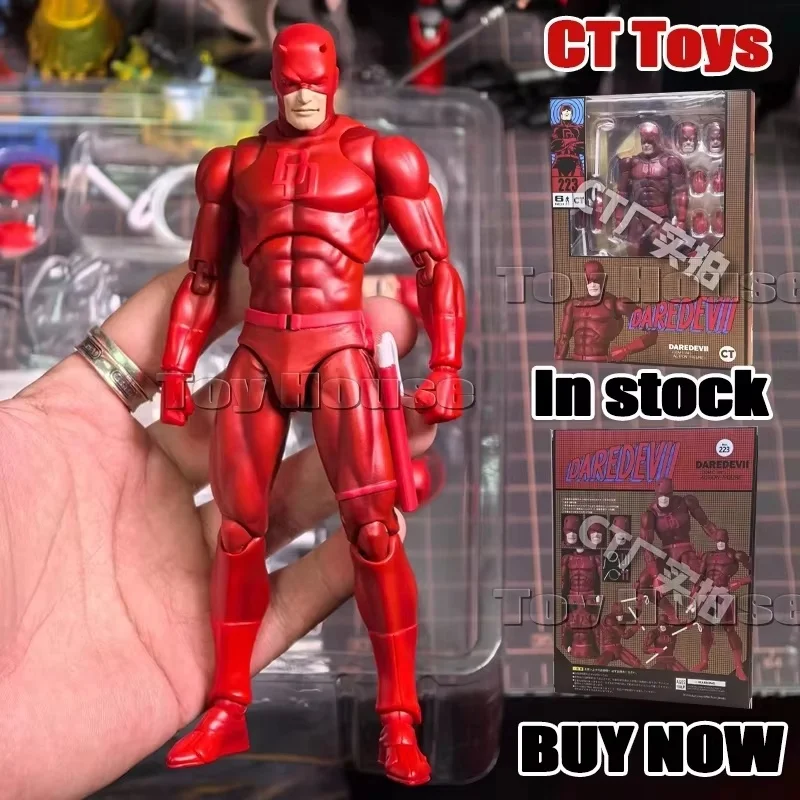 

In Stock Ct Toys Mafex 223 Daredevil Figure Comic Version Shf Anime Action Figure Figurine Statue Model Custom Toys Gifts
