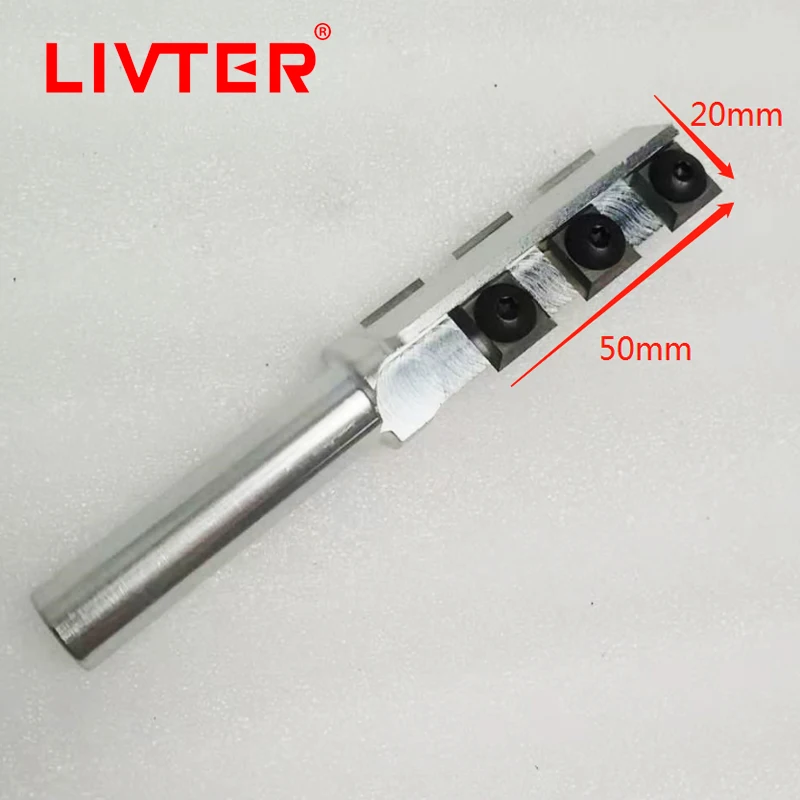 LIVTER Milling Cutter,a trimming router bit with carbide insert of 1/2-shank, cutting tool for woodworking trimming and slotting