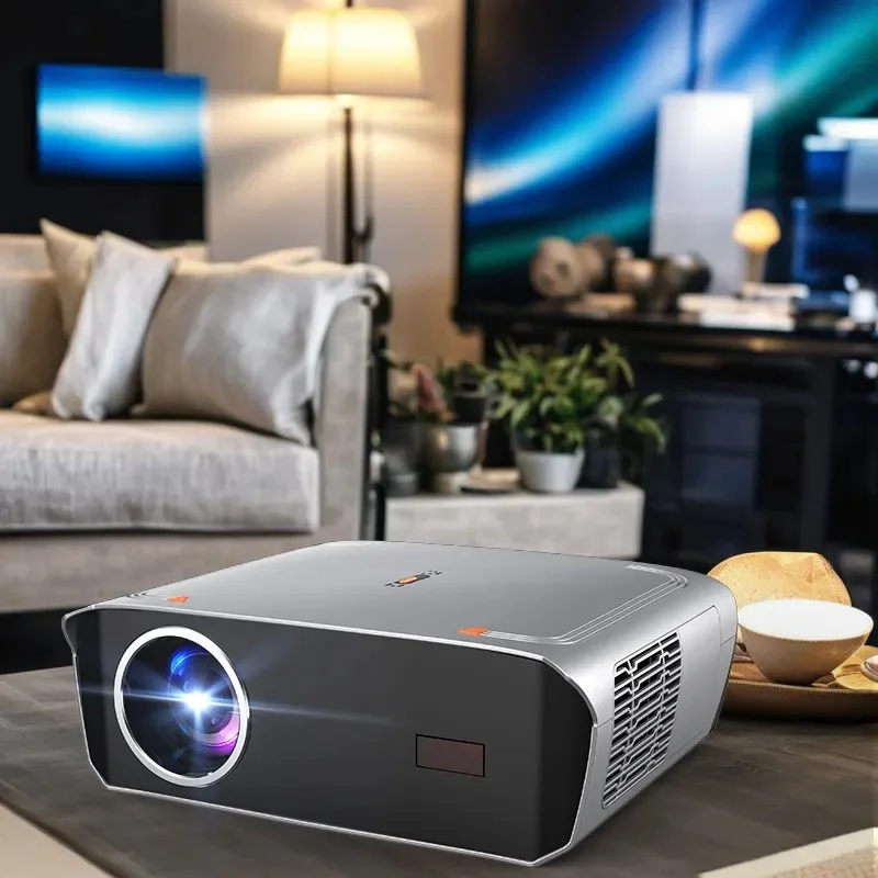 OEM 1550 ANSI Home For Google TV Android 11 2G RAM Smart 1080P 4K Projector 15500 Lumens HIFI Stereo Education Outdoor