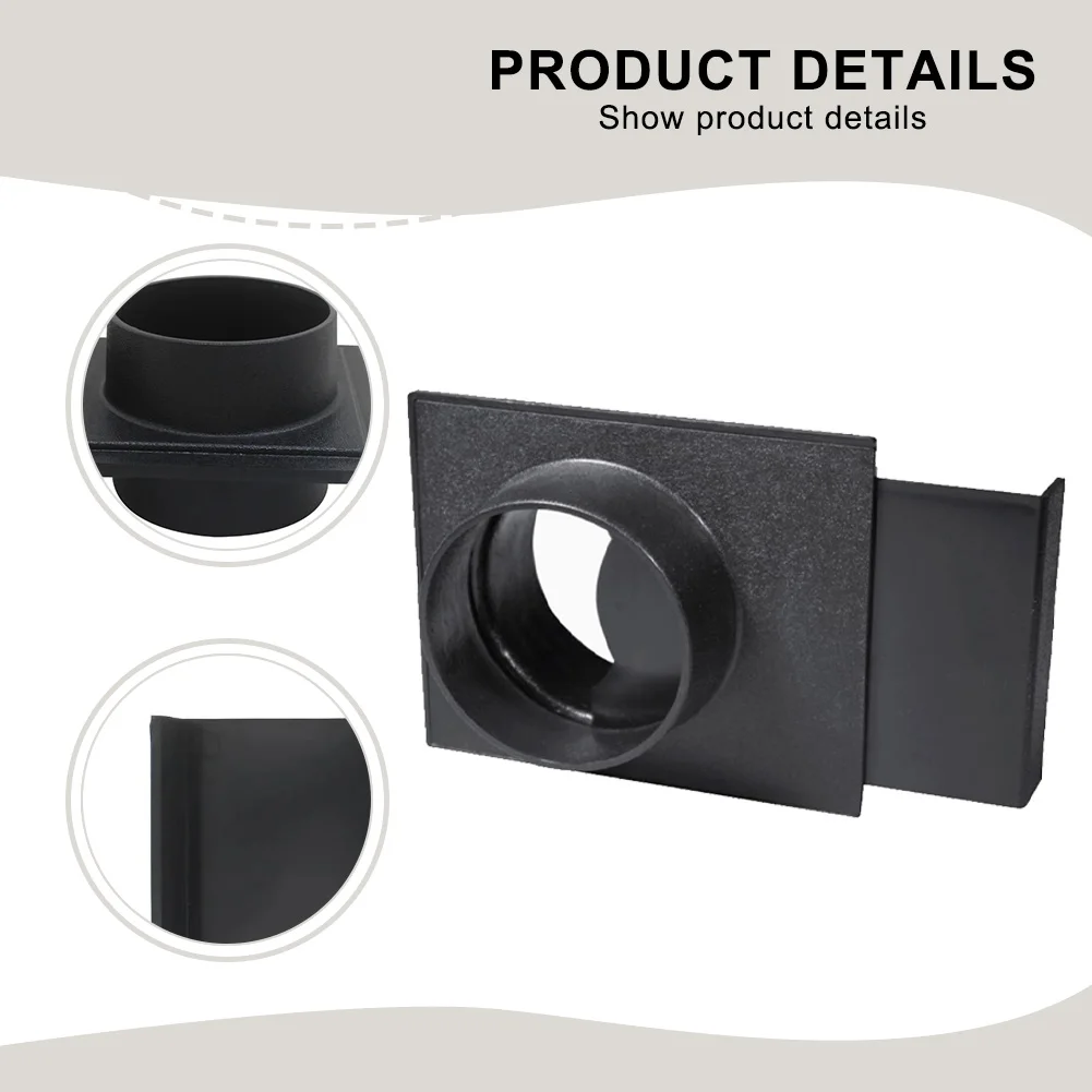 Compact Dust Hose Adapter Dust Collector 260*139*100MM Dust Collector Accessories Compact Design 100mm Easy Installation