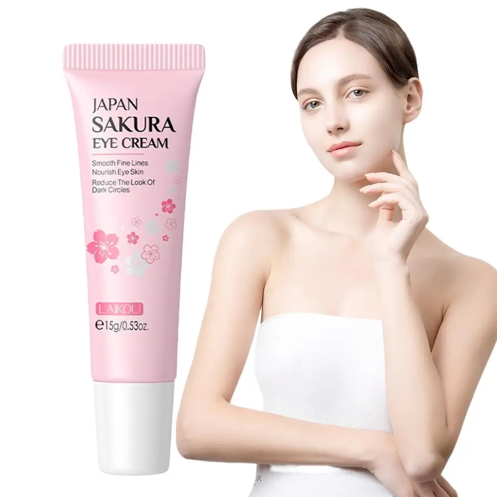 Sakura krim tidur wajah, memperbaiki malam di bawah mata bergizi pelembab pencerah mata B6h8