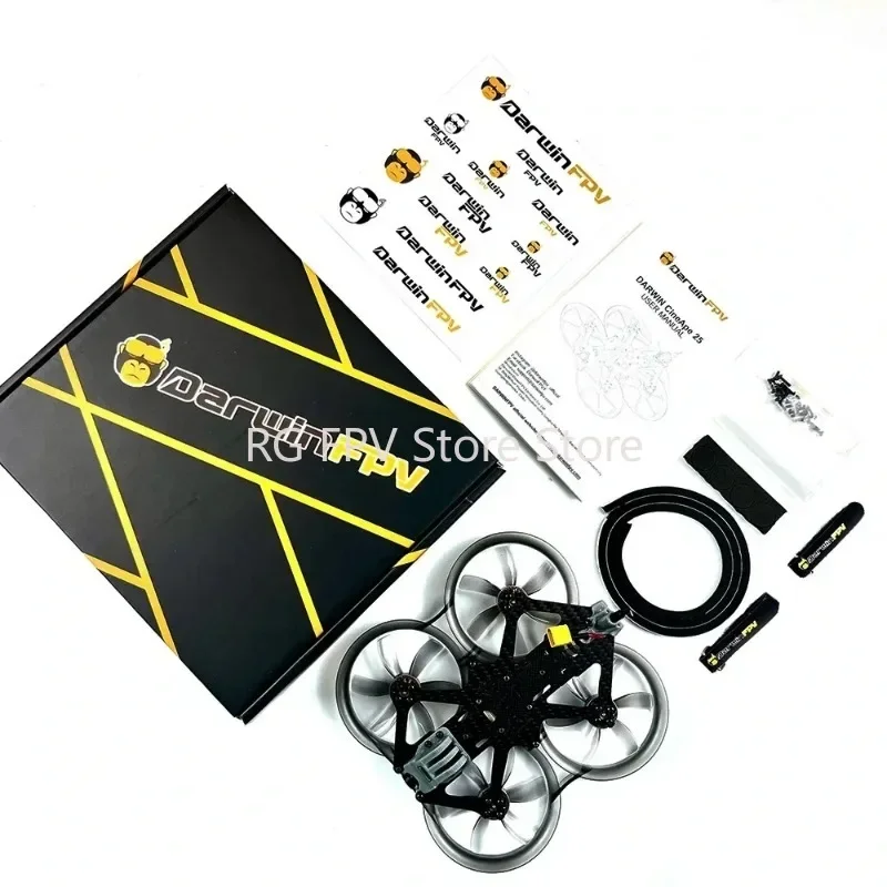 DarwinFPV CineApe 25 112mm 4S Cinematic Whoop Analog/ AVATAR MINI HD 1504 3600KV Motor FPV Racing RC Drone PNP/BNF - Analog With