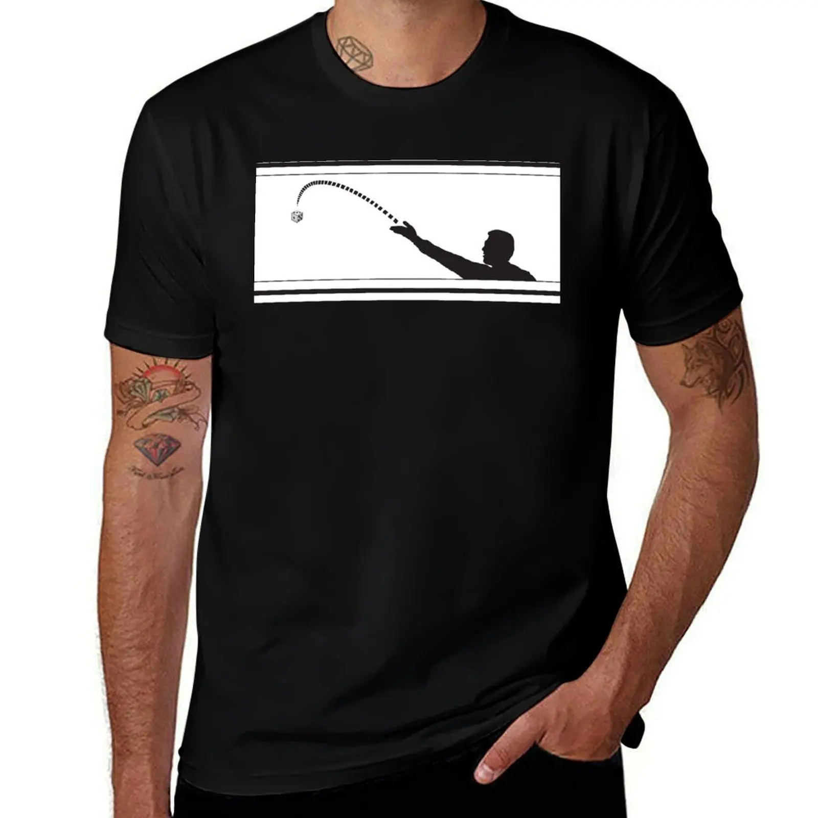 

Beer Die Shot Silhouette Banner T-Shirt t shirts for man cotton funny t shirts with prints T-Shirt