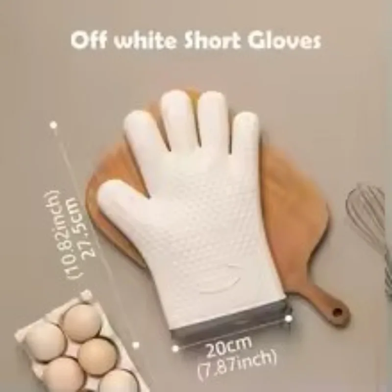 Anti-scald Thickened Silicone Gloves Heat Resistant Microwave Oven Baking Gloves BBQ Gloves Anti-slip Heat Insulation Mitts image 6