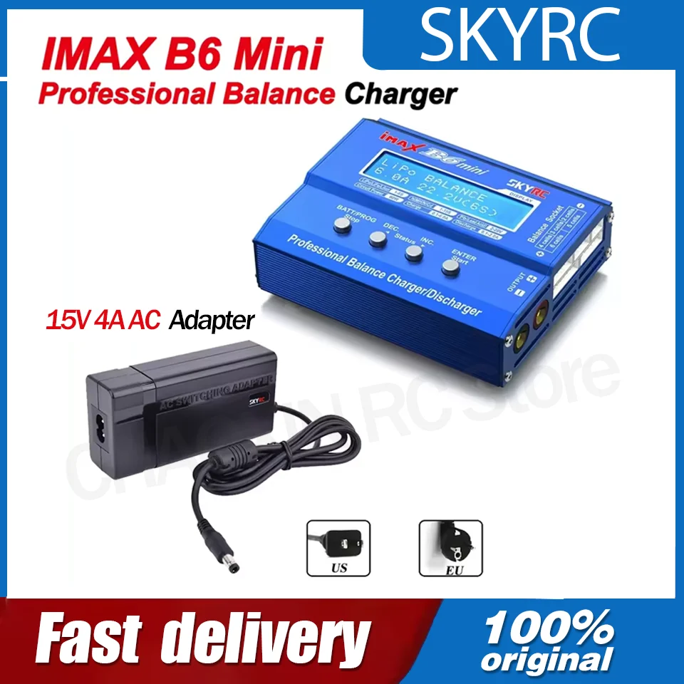 

Многофункциональное зарядное устройство SKYRC B6 MINI мощностью 60 Вт может управляться мобильным телефоном