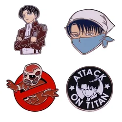 Cartoon Anime Attack on Titan Enamel Pin Brooch Cool Survey Corps Badge Hoodie Backpack Hat Decorative Accessories Fans Gift