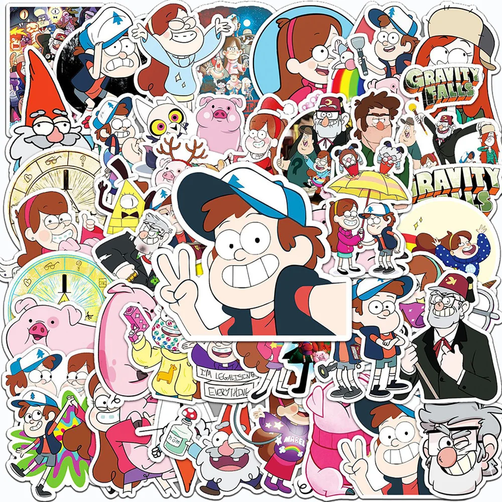 10/30/50pcs Disney Cartoon Gravity Falls Stickers for Laptop Motorcycle Stationery Kawaii Anime Decoration Decal Sticker Kid Toy