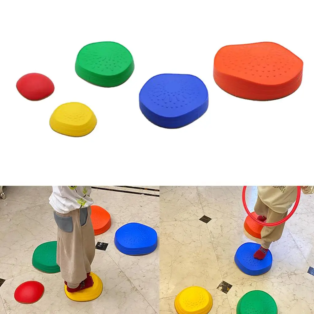 Kids Stepping Stones 5-Pack Children Balance Coordination Trainning Toys Rocks