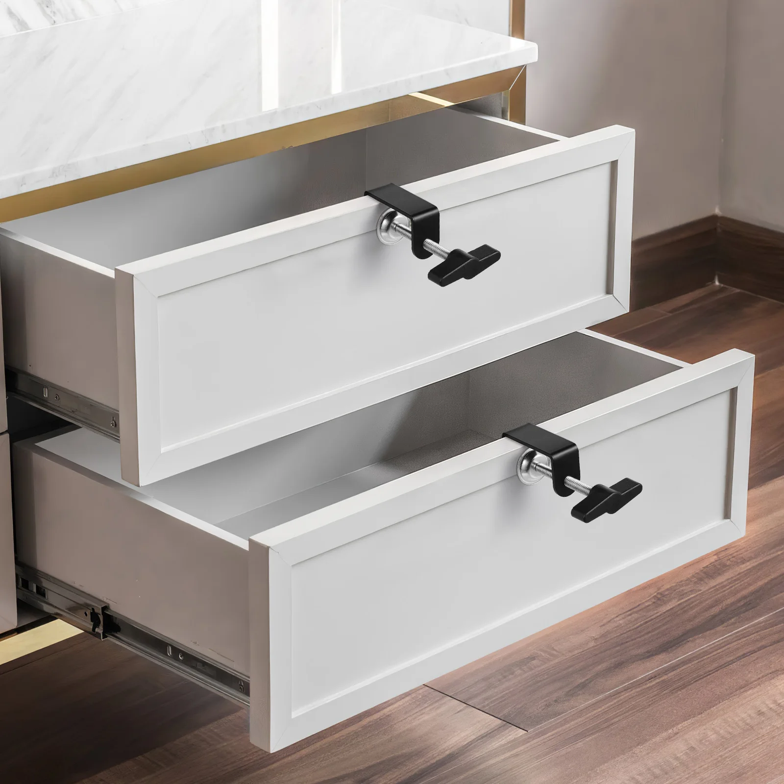 

2Pcs Adjustable Table Mount Clamps Strong Metal -Clip for Studio Stage Home Office Desktop Equipment Fixing