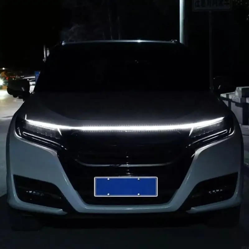 Weatherproof LED Decorative Light Strips with Adjustable Length & Water Mode LED Daytime Running Light for Auto D7YA