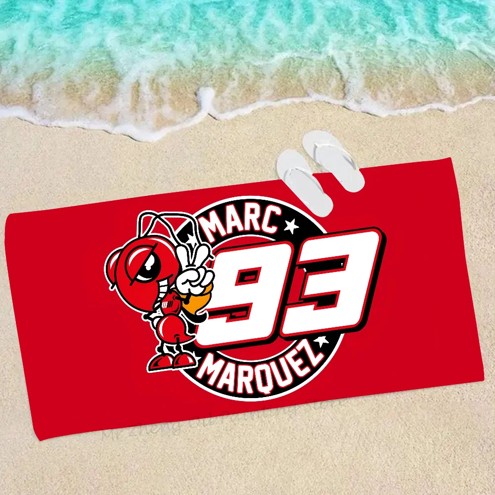 1PC M-Marc M-Marquez Towel Microfiber Beach Towel Quick Dry Kids Beach Blanket Soft Unisex Camping Pool Towel