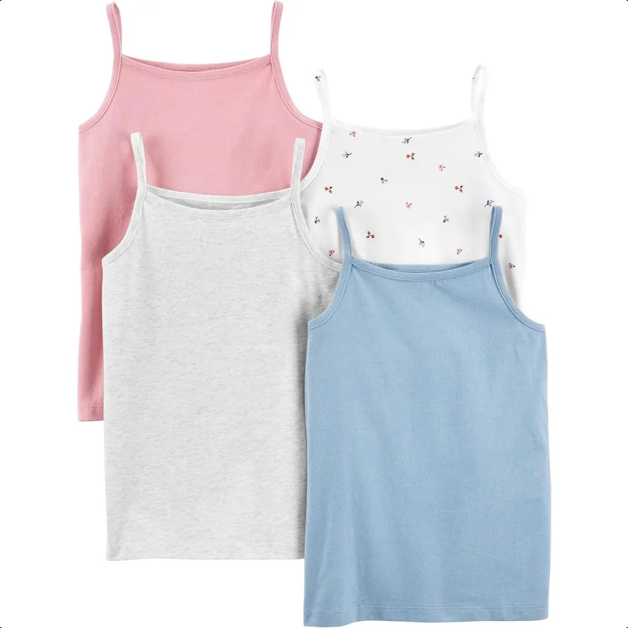 

Girls and Toddlers' Tank Tops Pack of 4