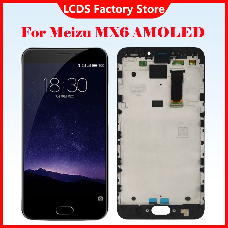 

Original 5.5 inches TDDI Screen For Meizu MX6 MZ-MX6 LCD Display Touch Screen Digitizer Assembly Replacement No Dead Pixel