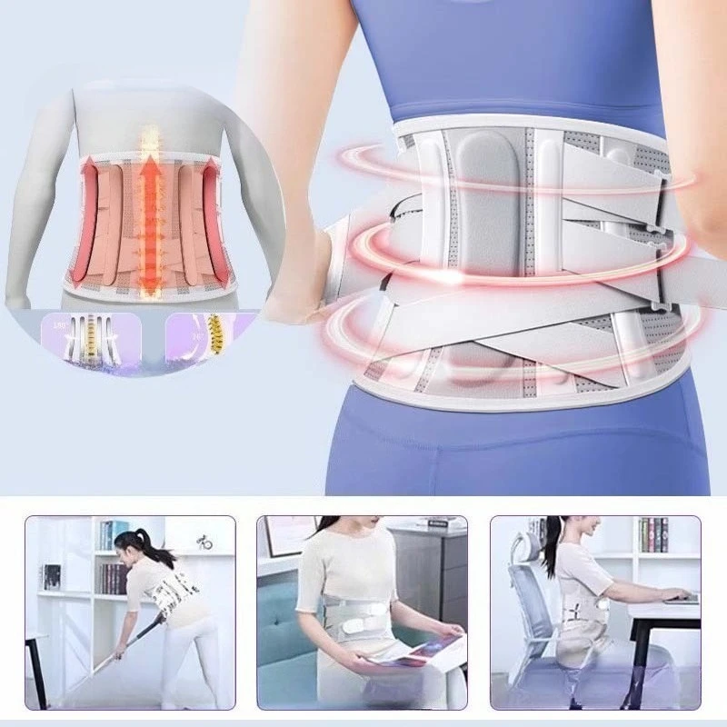 

5 Support Back Brace for Lower Back Pain Relief Lumbar Support Belt with Lumbar Pad Ergonomic Design for Herniated Disc Sciatica