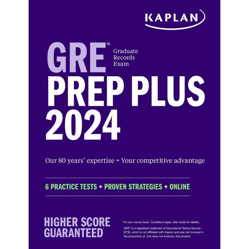 

GRE Prep Plus 2024 6 Practice Tests Proven Strategies Online Kaplan Test Prep Kaplan Test Prep Kaplan Publishing 9781506288239