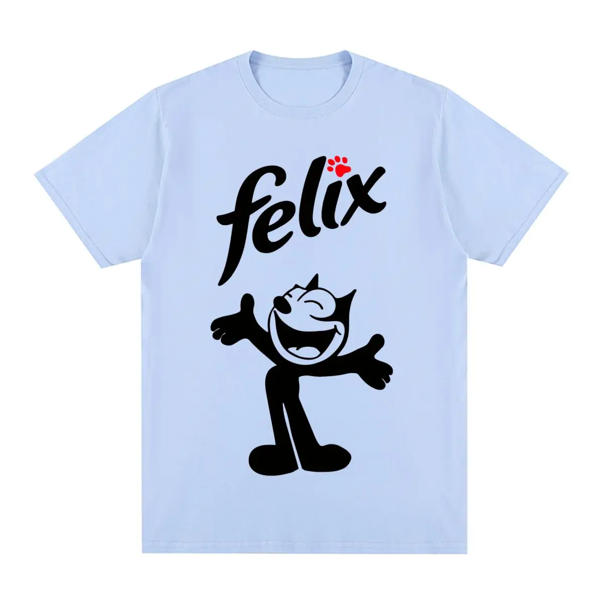 Cat Felix Vintage T-shirt Animals Pets Cartoons Tv Shows Cotton Men T Shirt New Tee Tshirt Womens Tops