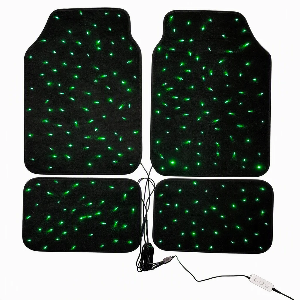 Fiber Optic Star Carpet Car Star Mats WaterProof Star Light Car LED Rugs RGB Light Effect APP Remote Control