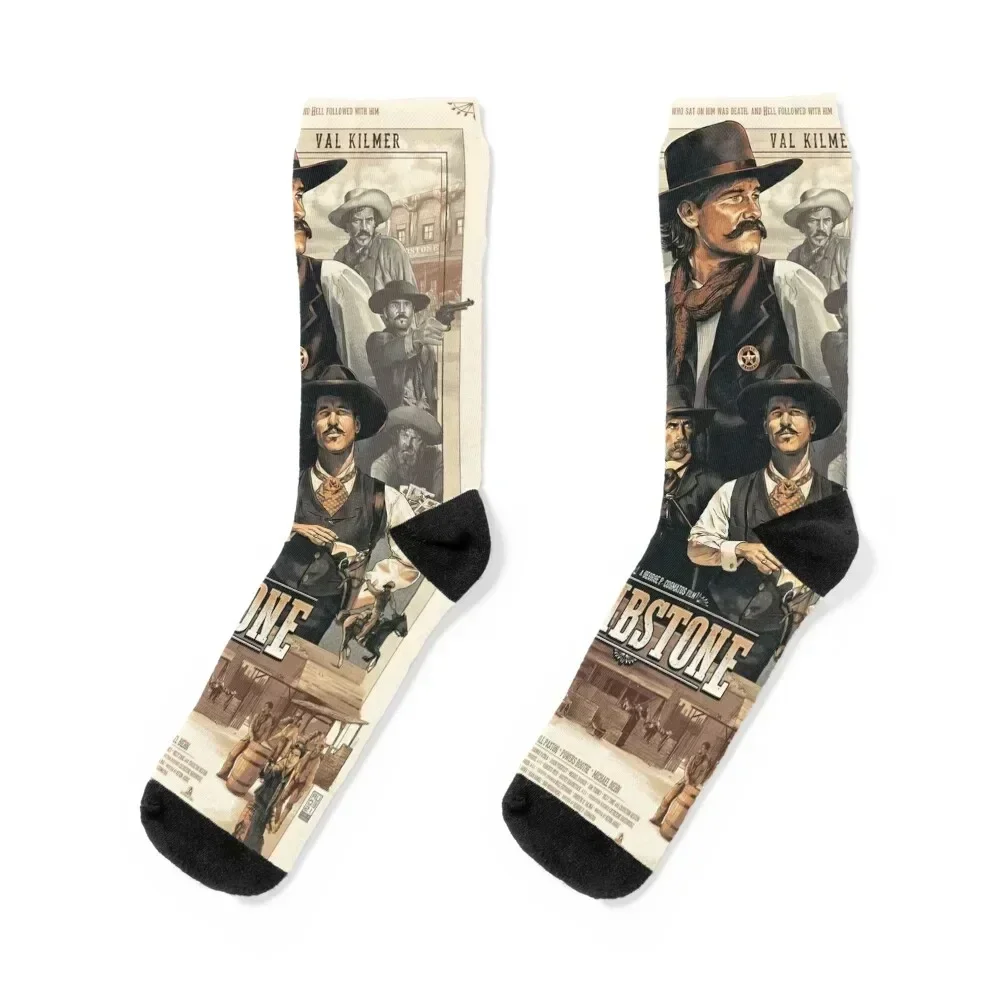 

Doc Holliday Huckleberry Socks new year halloween funny gift cartoon Socks Women's Men's