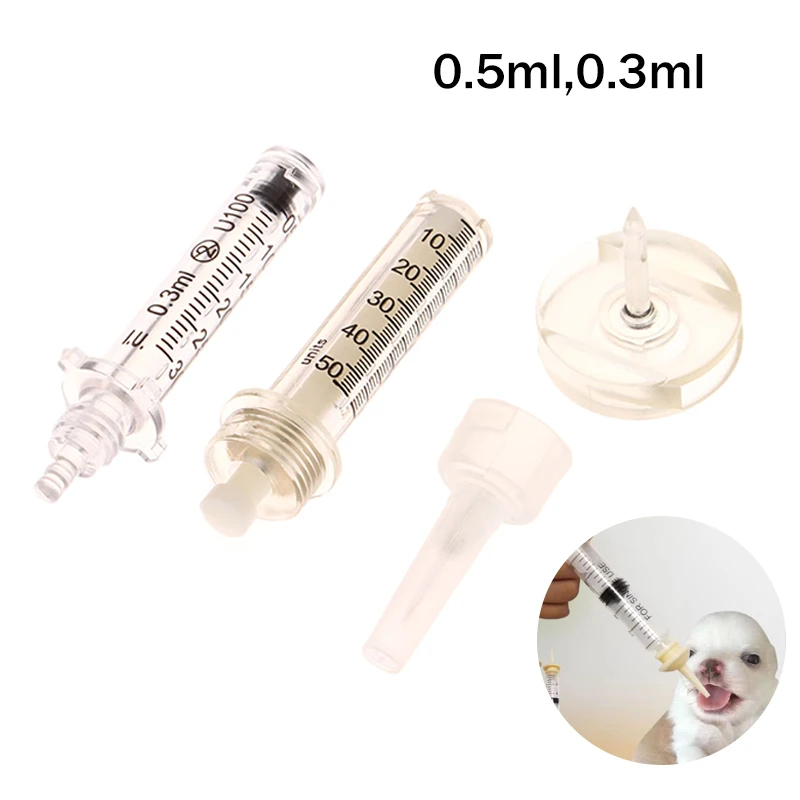 1set 0.5ml/0.3ml Disposable Syringe Ampoule Head Needles Sterile Package No Needle Lip Filler Syringes For Hyaluronic Pen