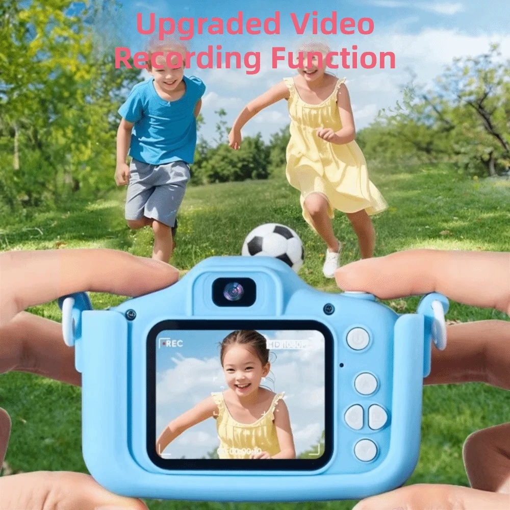 

Детская цифровая видеокамера HD 1080P с силиконовым чехлом, очень милая, для игр и подарков