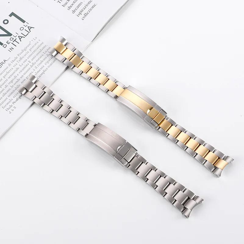 ل 40 مللي متر الهاتفي الغواصة دايتونا حزام (استيك) ساعة Glidelock مشبك 20 مللي متر سوار 316L الفولاذ المقاوم للصدأ حزام الساعات ل رولكس حزام 21 مللي متر